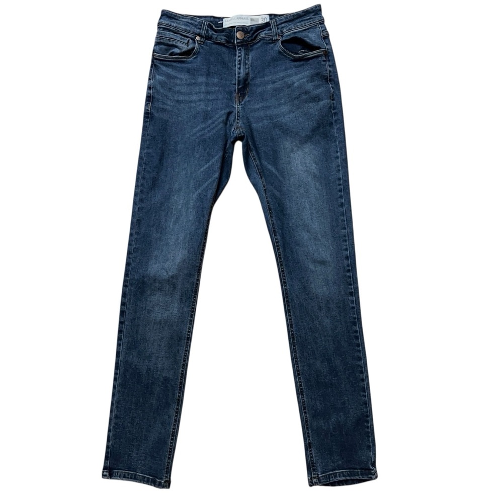 Barbell Apparel Jeans Mens Size 30 Denim Straight Athletic Fit Stretch Blue